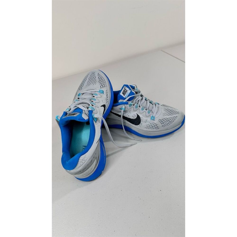 Nike LunaGlide +5 Men's Gray/Blue Sneakers Mesh Flywire Tech Support Siz… - Picture 5 of 16